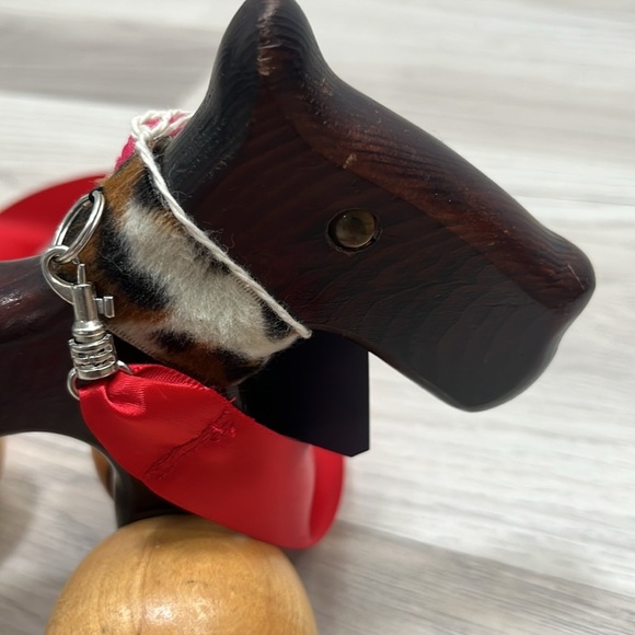 MilkWeed Dog Rolling Wooden Massager Dog Gift Animal Terrier Toy On Wheels - Picture 7 of 12